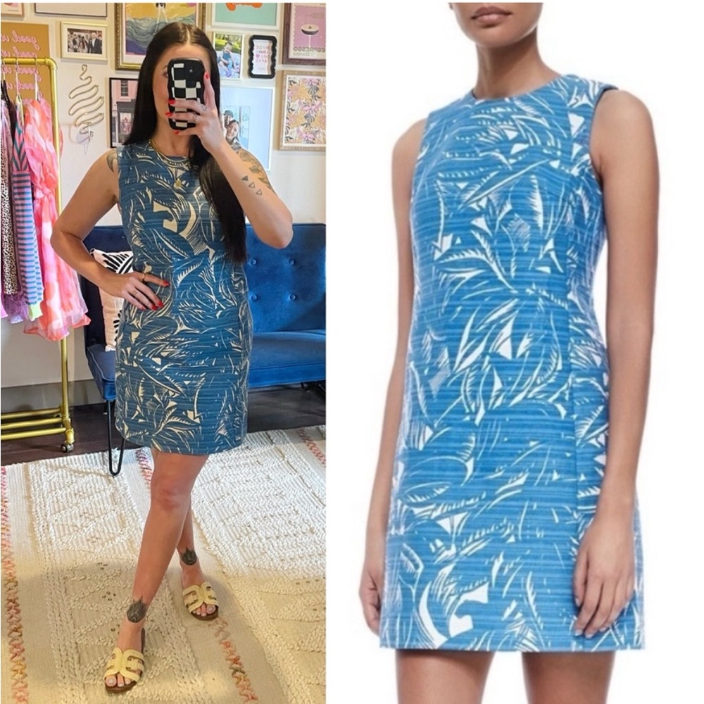Tory Burch Tropical Tabora Corded Shift Dress